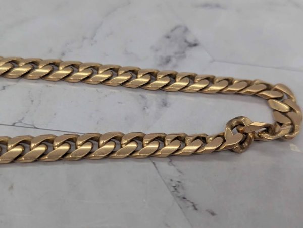 9ct Yellow Gold Curblink Chain (74.6gms) - BP393705 - Image 3