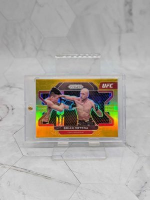 2022 Prizm UFC Brian Ortega Gold 1/10 Bookend Trading Card - BP391099