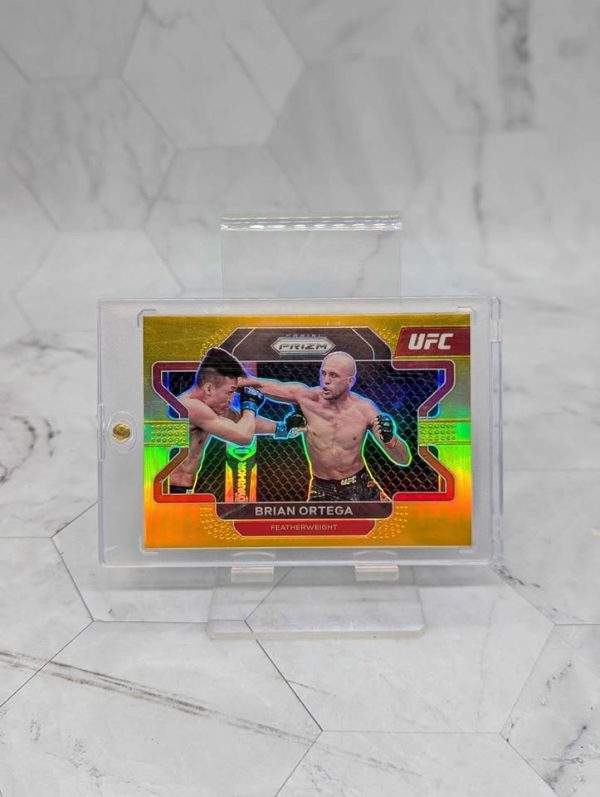 2022 Prizm UFC Brian Ortega Gold 1/10 Bookend Trading Card - BP391099