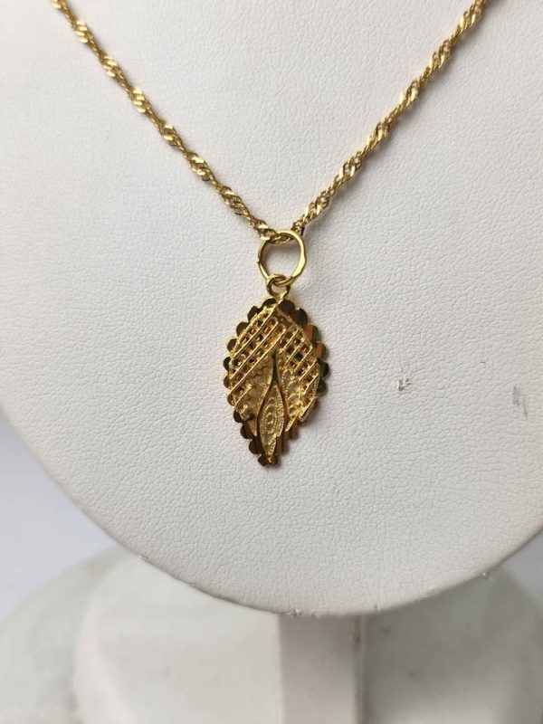 21CT YELLOW GOLD NECKLACE #GN385209