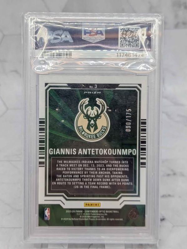 PSA Graded 2023 NBA Giannis Antetokounmpo Card (Mint 9) - BP391382 - Image 5