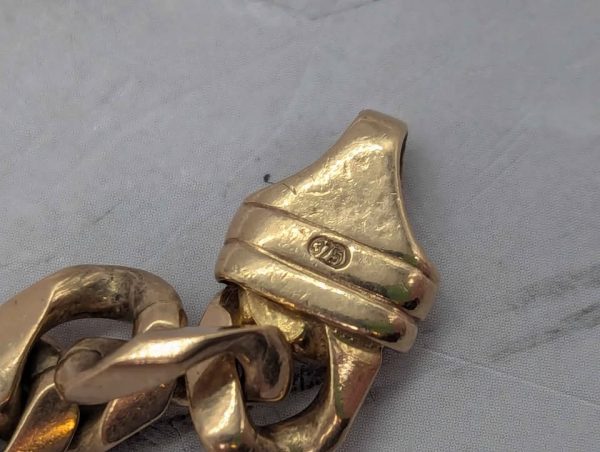 9ct Yellow Gold Curblink Chain (74.6gms) - BP393705 - Image 5