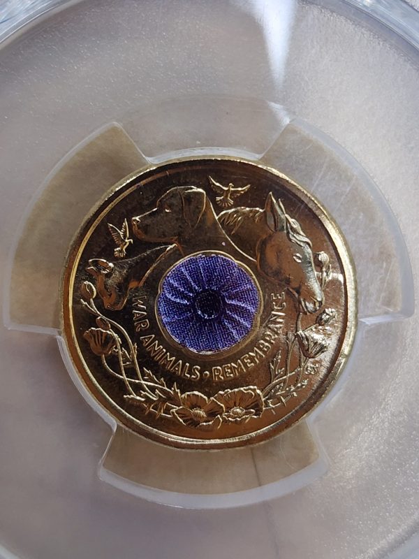 Royal Australian Mint Genuine Graded "War Animals Remembrance" C0in - IP390349 - Image 7