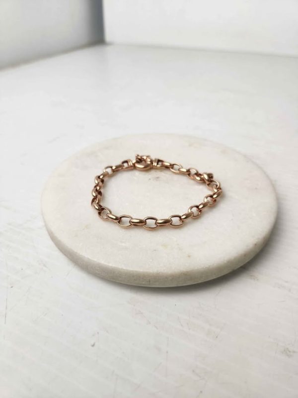9CT ROSE GOLD BRACELET (BOLT LOCK) #GN388012 - Image 10