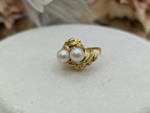 Ladies 14CT Yellow Gold Pearl Dress Ring (9.5gms) - BP338269