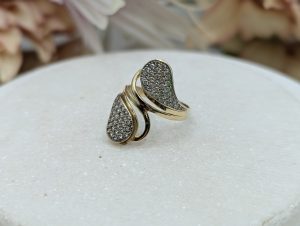 Ladies 14CT Yellow Gold CZ Dress Ring (4.1gms) - BP396054