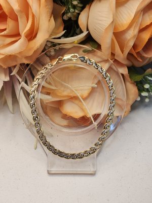 Ladies 9Ct Yellow Gold Silver Filled Bracelet - IP396153