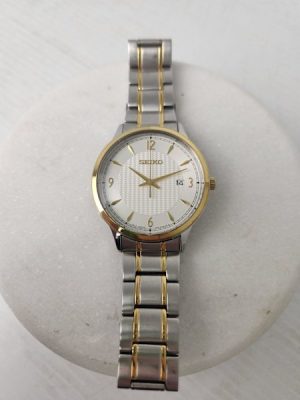 MENS SILVER SEIKO-GOLD WATCH #GN398079