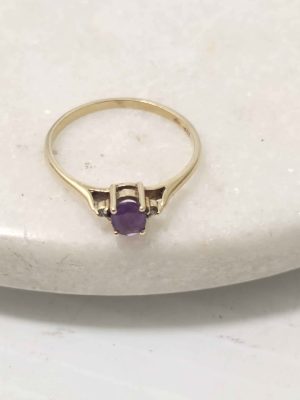 LADIES 9CT YELLOW GOLD RING #GN387109