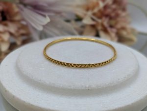 Ladies 20ct Yellow Gold Sri Lankan Bangle (8.4gms) - BP395758