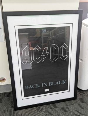 AC/DC Back In Black Framed Print - BP390771