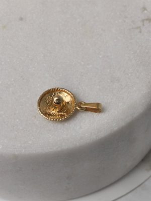 UNISEX 14CT YELLOW GOLD SOMBRERO PENDANT #GN390908