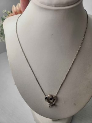 LADIES SILVER NECKLACE WITH TIFFANY & CO HEART PENDANT #GN335697