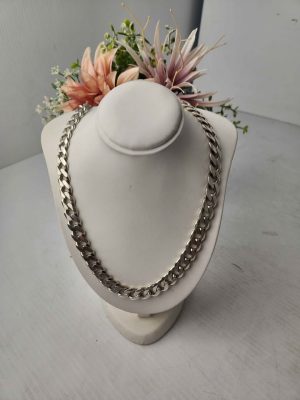 MENS SILBER CURBLINK NECKLACE #GN394371