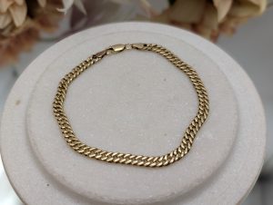 Unisex 9CT Yellow Gold Curblink Bracelet (8.9gms) - BP382917