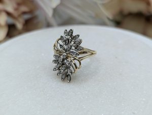 Ladies 9CT Yellow Gold Diamond Dress Ring (4.18gms) - BP317157