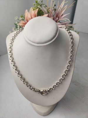 LADIES SILVER BELCHER NECKLACE #GN343761