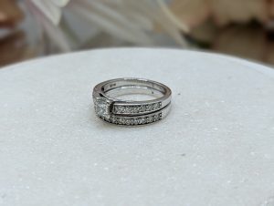 Ladies 18CT White Gold Diamond Bridal Ring Set (6.8gms) - BP365664