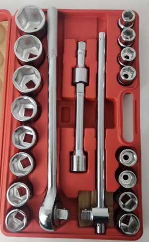 3/4' 20PC SOCKET SET - 19 - 50MM IN CASE #GN401148