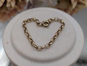 Ladies 9CT Yellow Gold Belcher Bracelet (10gms) - BP360821