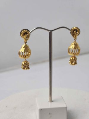 UNISEX 22CT YELLOW GOLD EARRINGS #GN401484