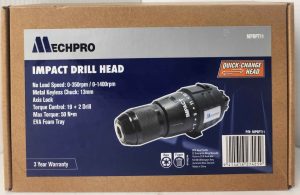 MECHPRO 18V IMPACT DRILL HEAD ATTACHMENT (MPBPT11) #GN401176