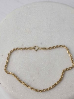 LADIES 9CT YELLOW GOLD BRACELET #GN388405