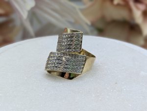 Ladies 14CT Yellow Gold CZ Dress Ring (10.7gms) - BP396277