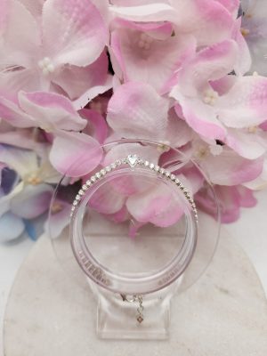 Pandora Cubic Zirconia 'Sparkling Heart' Tennis Bracelet - IP399160