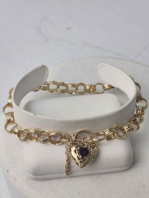 LADIES 9CT YELLOW GOLD BRACELET #GN390091