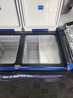 KINGS 75L DUAL FRIDGE WITH COVER AND CORDS #GN402897