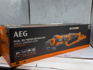 AEG Dual 18V 180mm Brushless Angle Grinder Skin-Only (BEWS18BLX180) - BP403752
