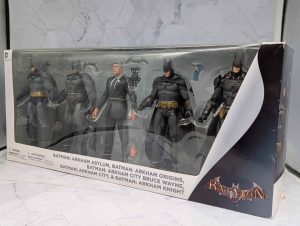 DC Collectibles Batman Arkham Asylum/Origins/City/Knight 5 Pce Figure Set - BP403758