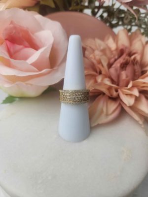 18CT YELLOW GOLD RING #GN345056