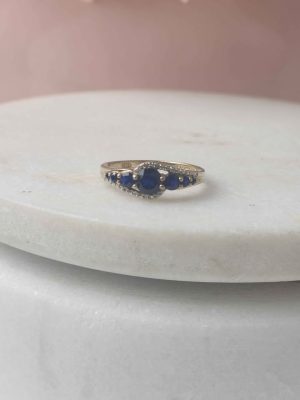 LADIES 9CT YELLOW GOLD RING #GN404940