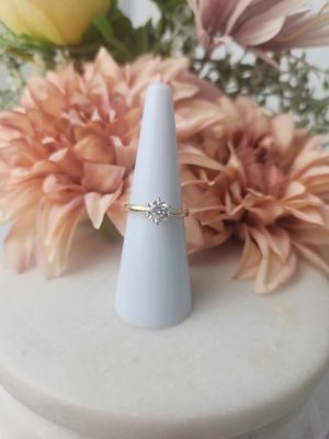 18 TELLOW GOLD RING #GN361541