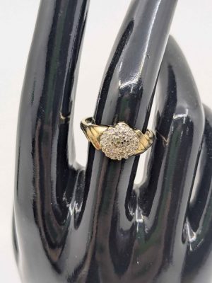 Halo 9ct Yellow Gold Ring - BL364707