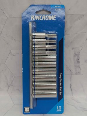 Sealed Kinchrome Metric 10 Pce Deep Socket Rail Set - BP407662