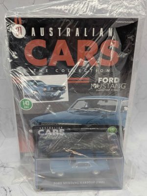 Australian Cars The Collection 1:43 Ford Mustang Hardtop (1966) w/ Magazine - BP409801