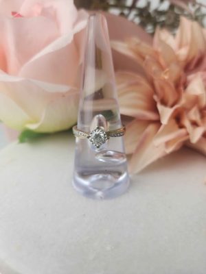 9CT YELLOW GOLD DIAMOND RING #GN409284