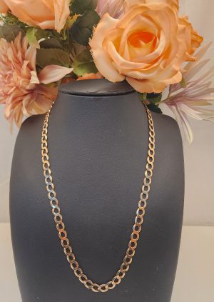 Men's 9CT Yellow Gold Curb Chain Necklace - IP384447