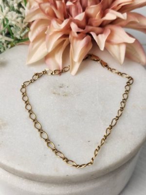 9ct Figaro Bracelet - GN384016