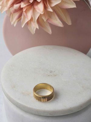 LADIES 21CT YELLOW GOLD RING #GN404748