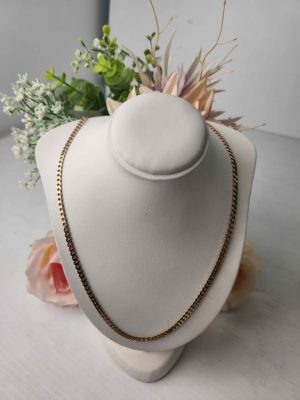 UNISEX 9CT YELLOW GOLD CURB LINK NECKLACE #GN408351