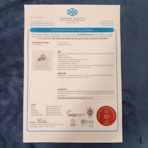 **VALUATED** WHITE PALLADIUM DIAMOND RING #GN308738