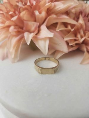 UNISEX 9CT YELLOW GOLD RING #GN336024