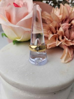 19CT YELLOW GOLD DIAMOND RING #GN393409