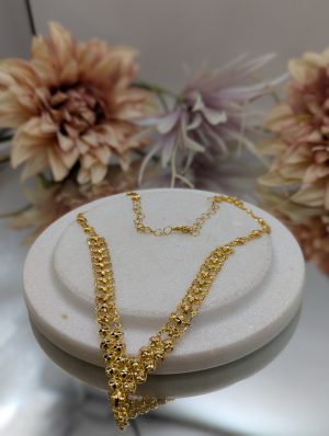 Ladies 20CT Yellow Gold Patterned Necklace (9.2gms) - BP405603