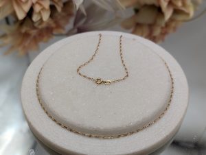 Ladies 9CT Yellow Gold Fine Chain Necklace (1.8gms) - BP375718