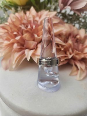 UNISEX 14CT WHITE GOLD DIAMOND RING #GN332926